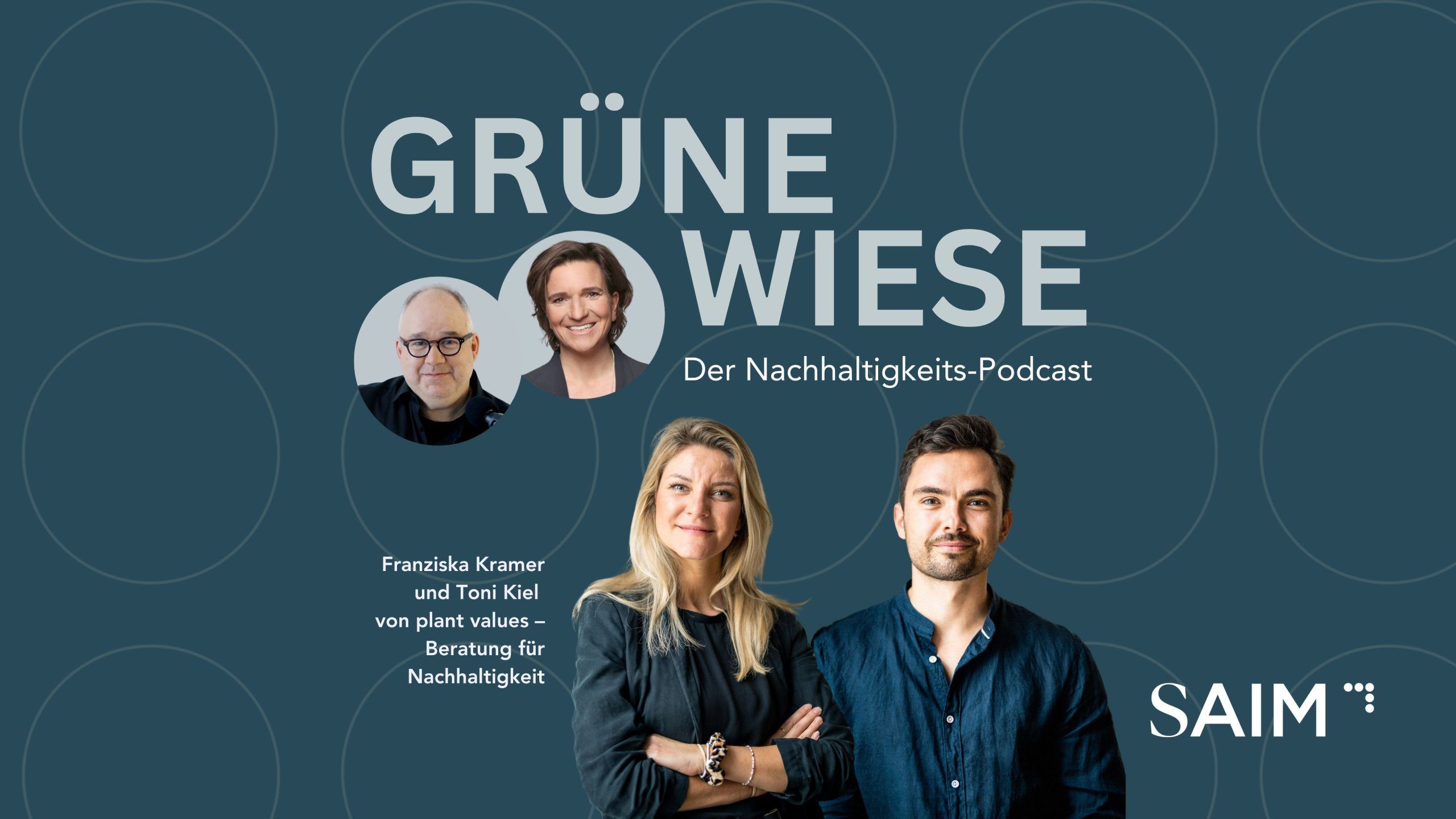 SAIM-Podcast Grüne Wiese: Nachhaltigkeit und Mittelstand - mit Franziska Kramer und Toni Kiel von plant values